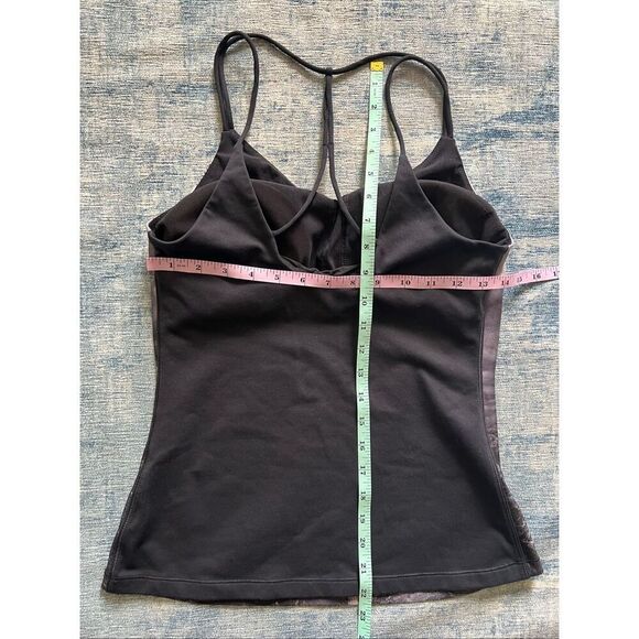 Titika Active Couture Black Gray Brielle Strappy Racerback Training Tank Size 6 - Picture 5 of 7